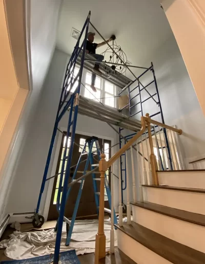 scaffolding for new lighting install