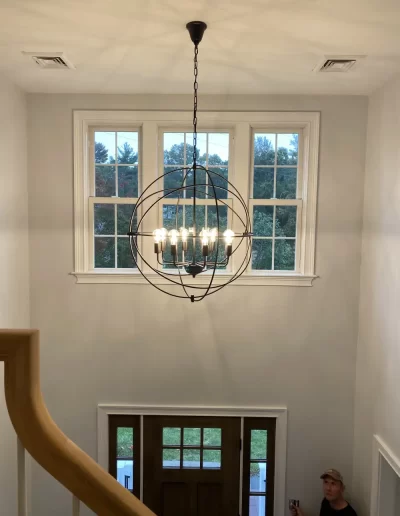 New chandelier install